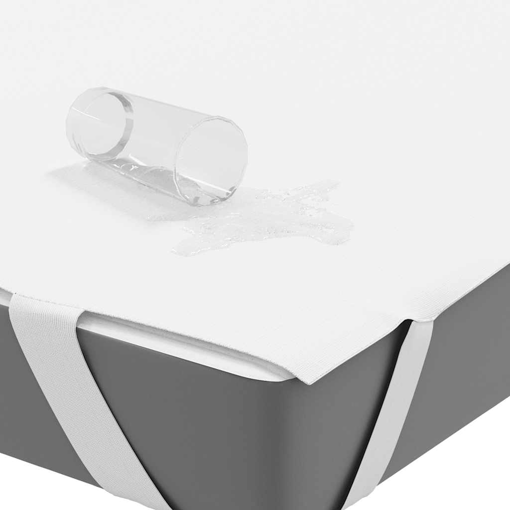 Protetor de colchão impermeável 140x220 cm branco - Image 2