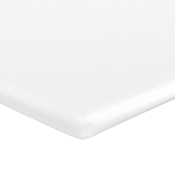 Estrutura de cama otomana com colchão marrom couro falso - Image 11