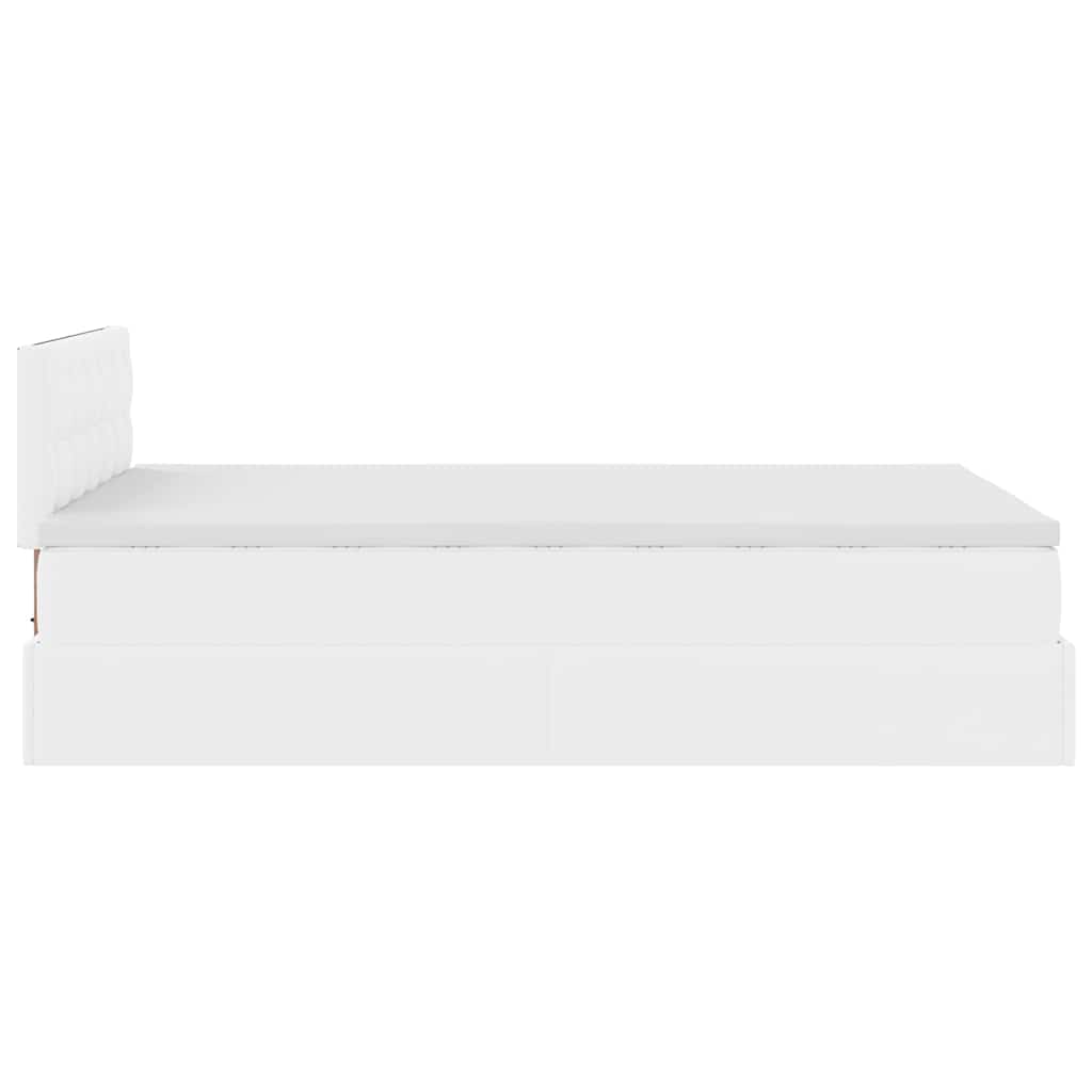 Estrutura de cama otomana com colchão branco Couro falso - Image 7