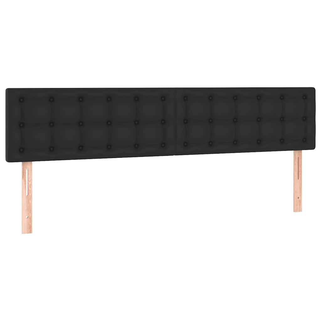 Estrutura de cama otomana com colchões pele artificial preta - Image 6