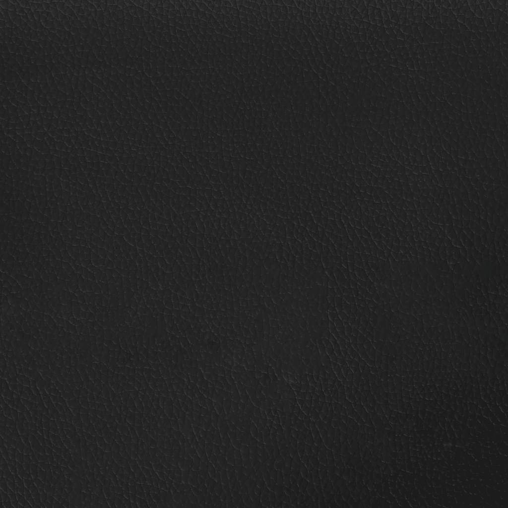 Estrutura de cama otomana com colchões pele artificial preta - Image 11