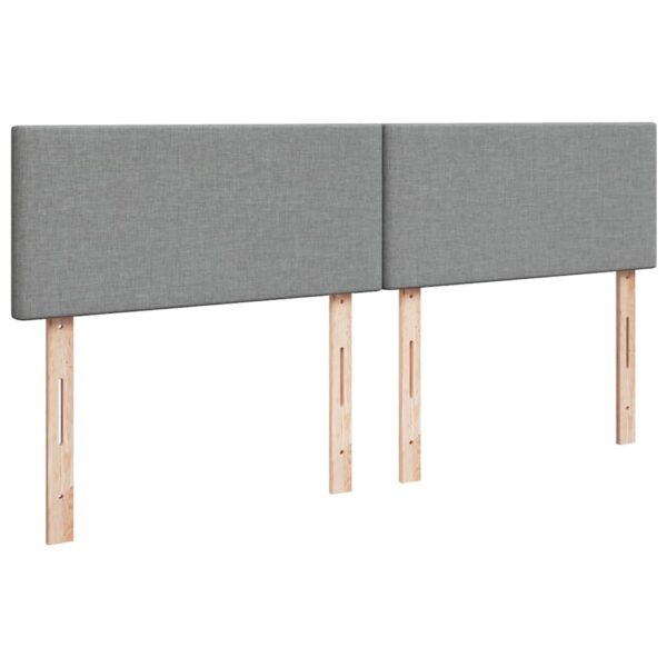 Cama otomana com colchão 160x200 cm tecido cinzento claro - Image 7
