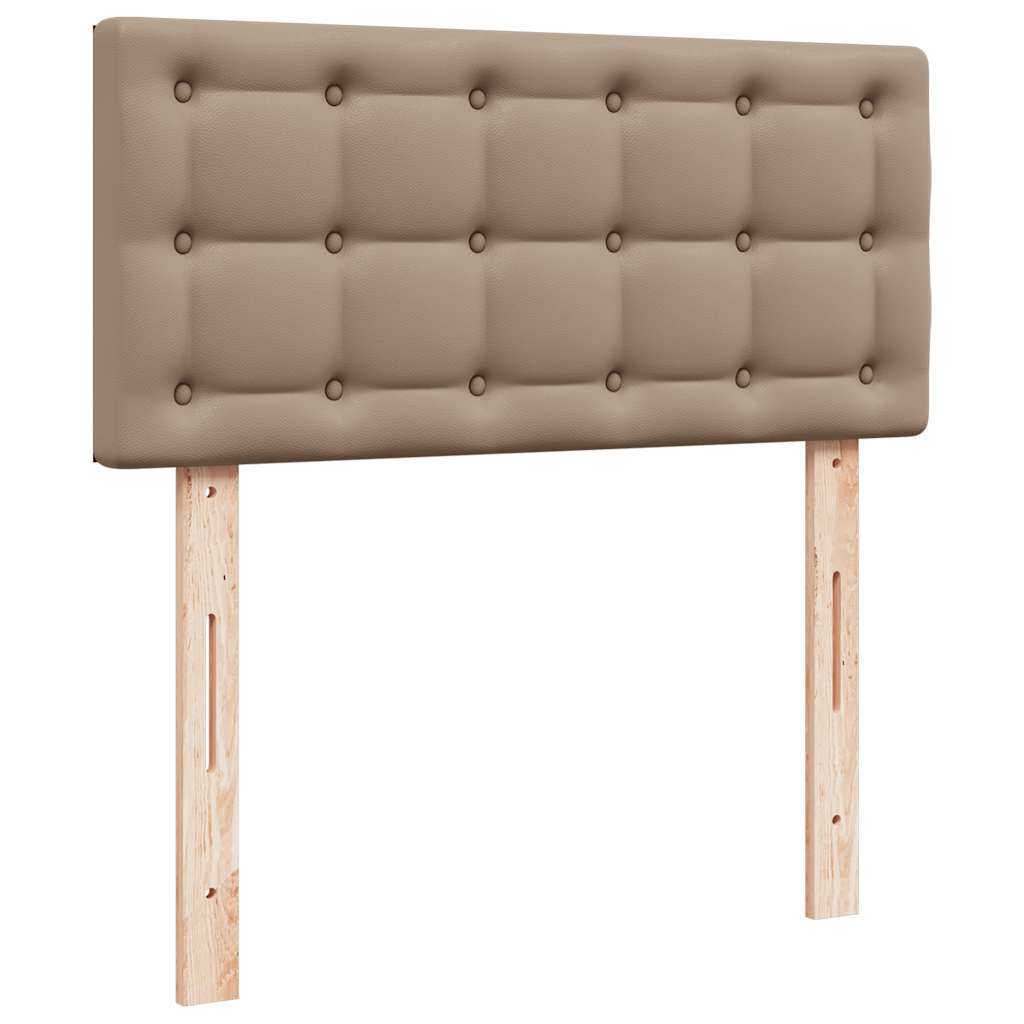 Estrutura de cama otomana com colchões cappucino pele sintética - Image 7