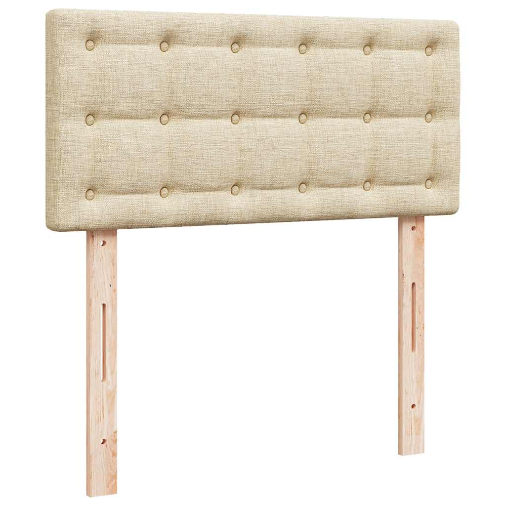 Estrutura de cama otomana com colchões tecido creme 180x200cm - Image 7