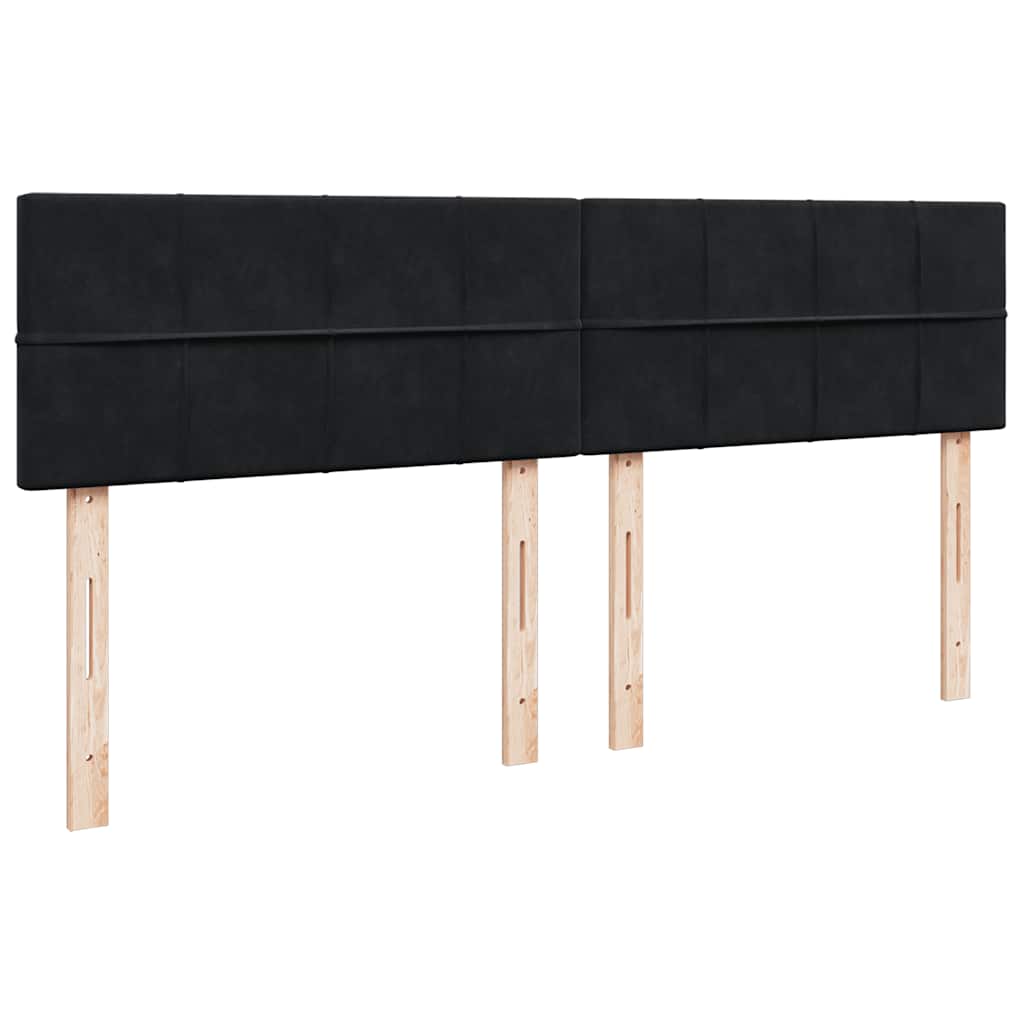 Estrutura de cama otomana com colchões 160x200 cm veludo preto - Image 7