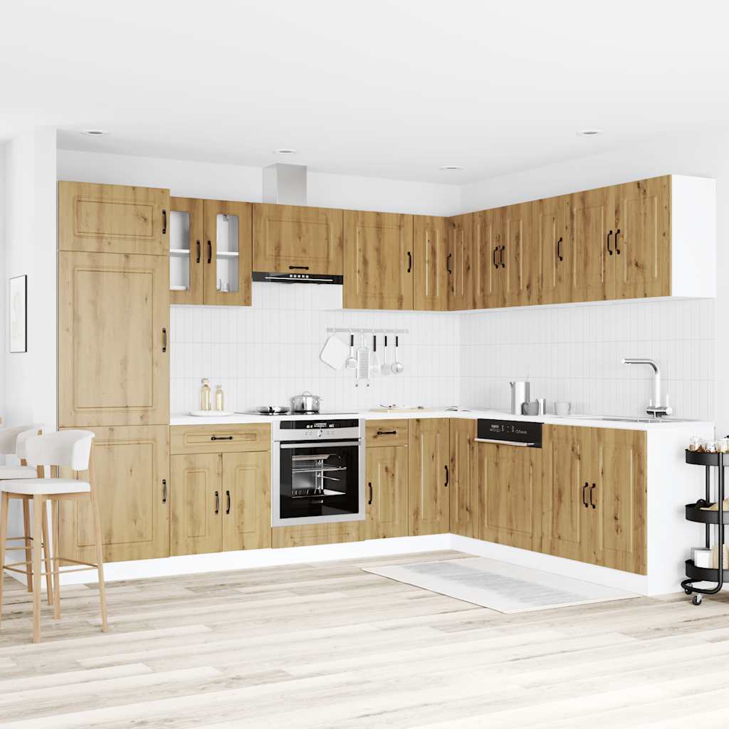 14 peças armário de cozinha conjunto Kalmar carvalho artesanal - Image 2