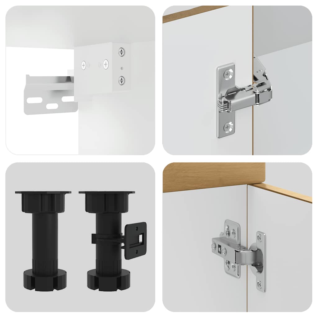 14 peças armário de cozinha conjunto Kalmar carvalho artesanal - Image 6