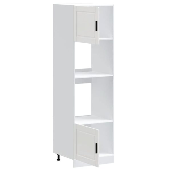 Armários forno 2 pcs Porto derivados de madeira branco - Image 4