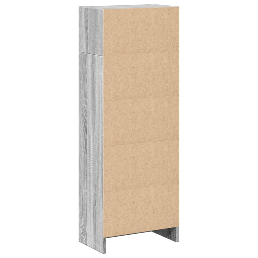 Estante 40x24x109 cm derivados de madeira cinzento sonoma - Image 5