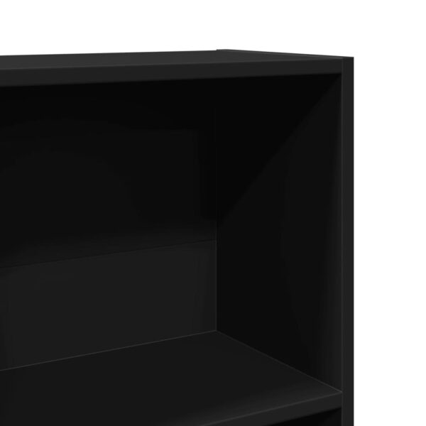Estante 40x24x143 cm derivados de madeira preto - Image 6