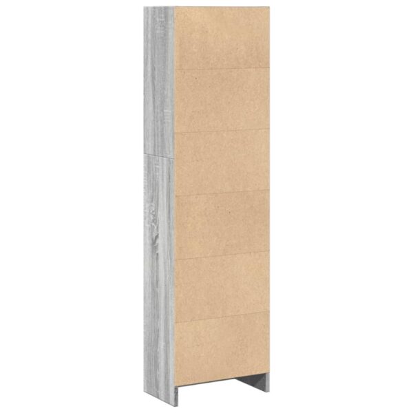 Estante 40x24x143 cm derivados de madeira cinzento sonoma - Image 5