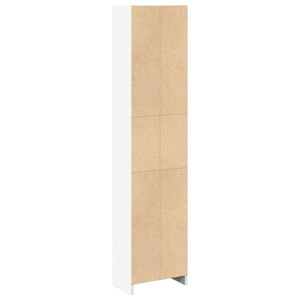 Estante 40x24x176 cm derivados de madeira branco - Image 5
