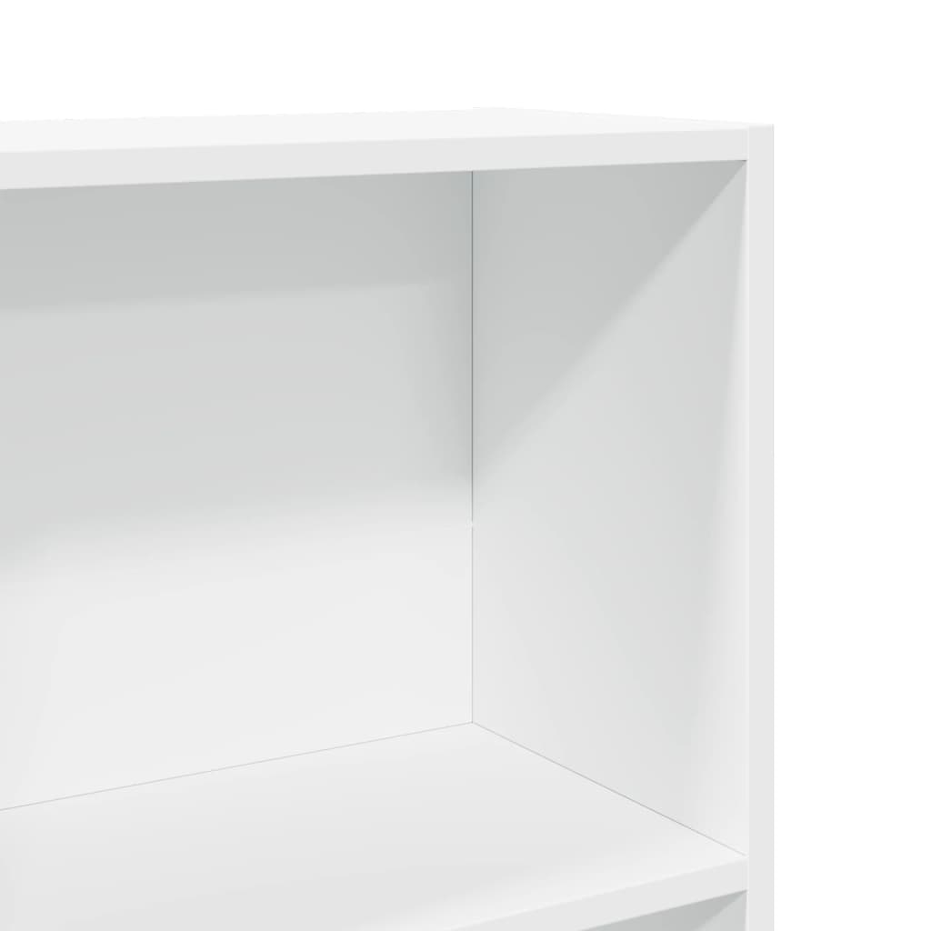 Estante 40x24x176 cm derivados de madeira branco - Image 6