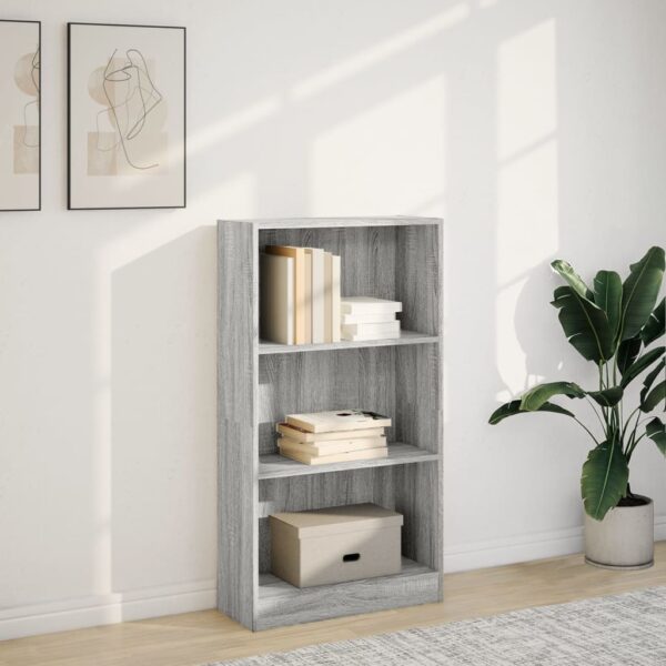 Estante 60x24x109 cm derivados de madeira cinzento sonoma - Image 2