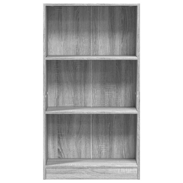 Estante 60x24x109 cm derivados de madeira cinzento sonoma - Image 3