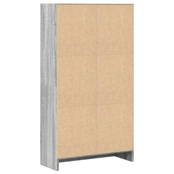 Estante 60x24x109 cm derivados de madeira cinzento sonoma - Image 5