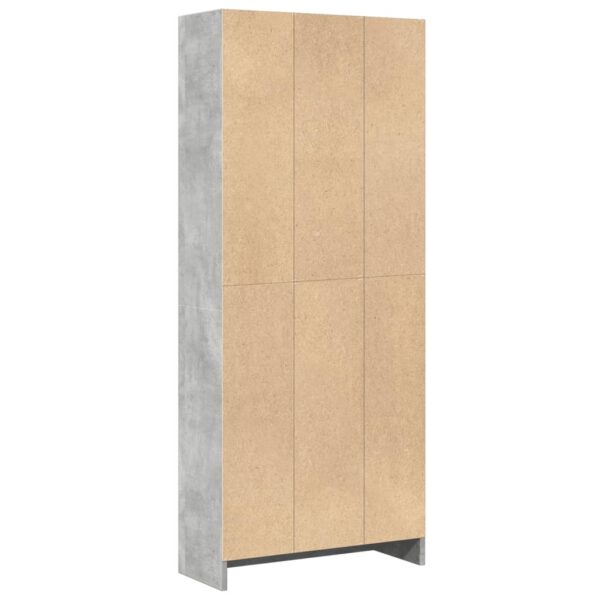 Estante 60x24x143 cm derivados de madeira cinzento cimento - Image 5