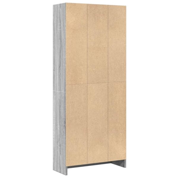 Estante 60x24x143 cm derivados de madeira cinzento sonoma - Image 5