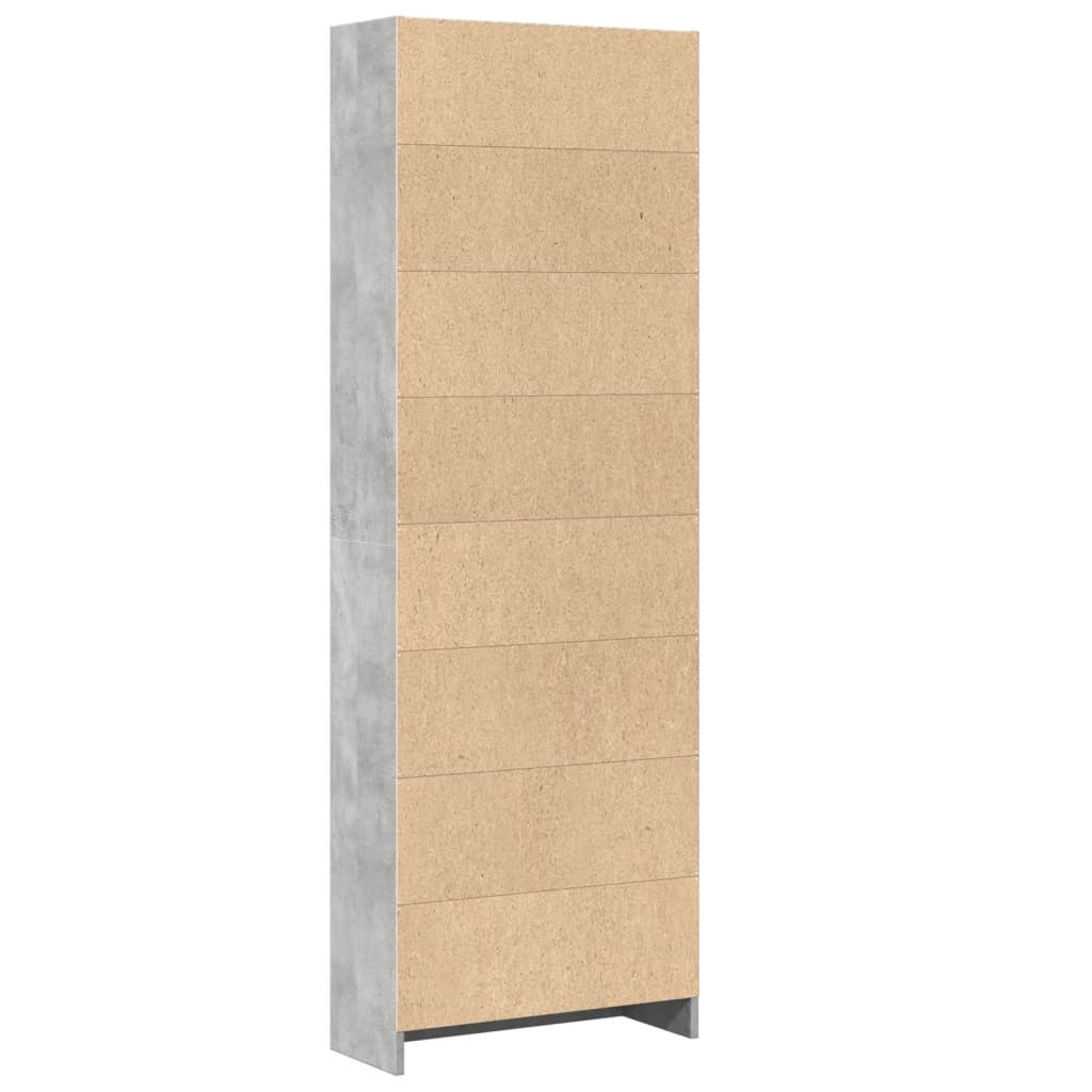 Estante 60x24x176 cm derivados de madeira cinzento cimento - Image 5