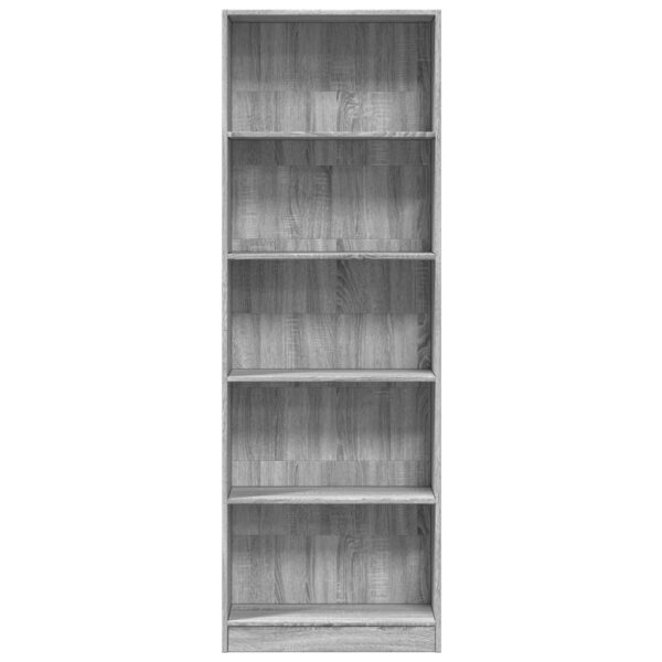Estante 60x24x176 cm derivados de madeira cinzento sonoma - Image 3