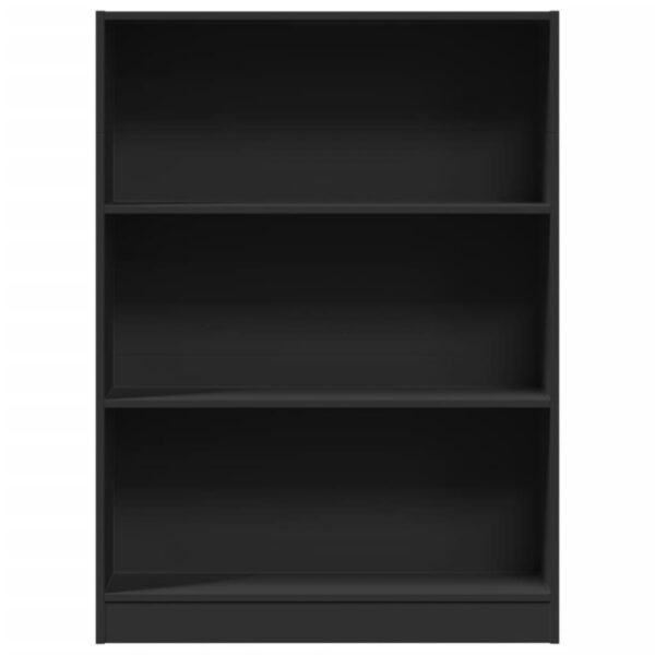 Estante 80x24x109 cm derivados de madeira preto - Image 3
