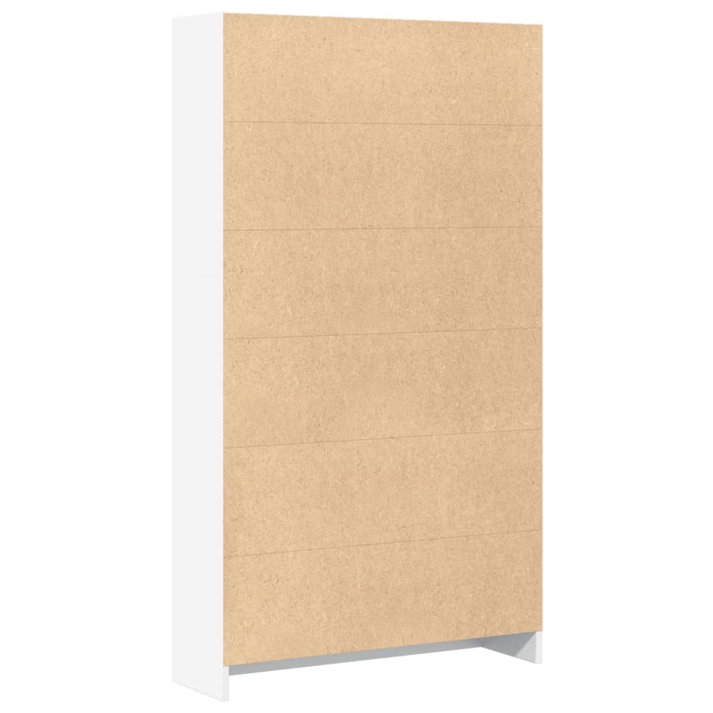 Estante 80x24x143 cm derivados de madeira branco - Image 5