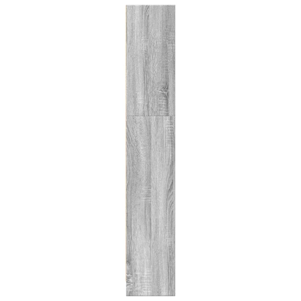 Estante 80x24x143 cm derivados de madeira cinzento sonoma - Image 4