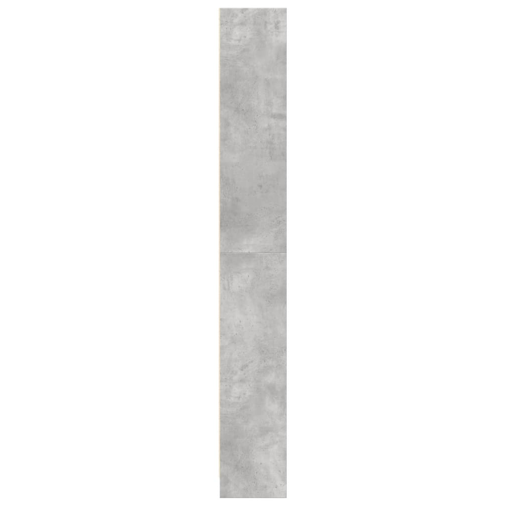Estante 80x24x176 cm derivados de madeira cinzento cimento - Image 4