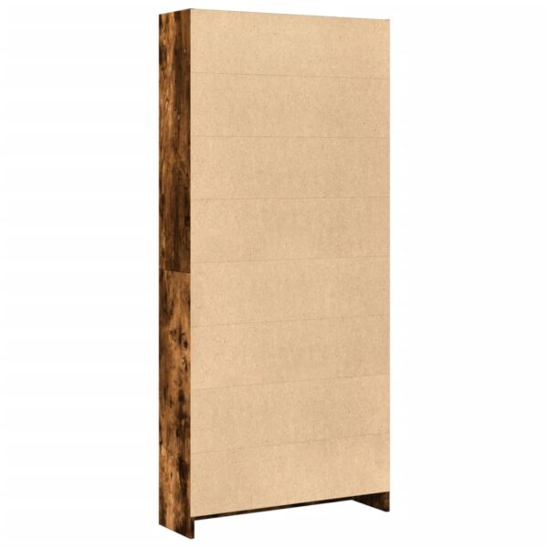 Estante 80x24x176 cm derivados de madeira carvalho fumado - Image 5
