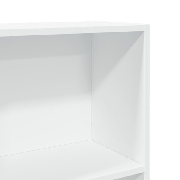 Estante 80x30x152 cm derivados de madeira branco - Image 6