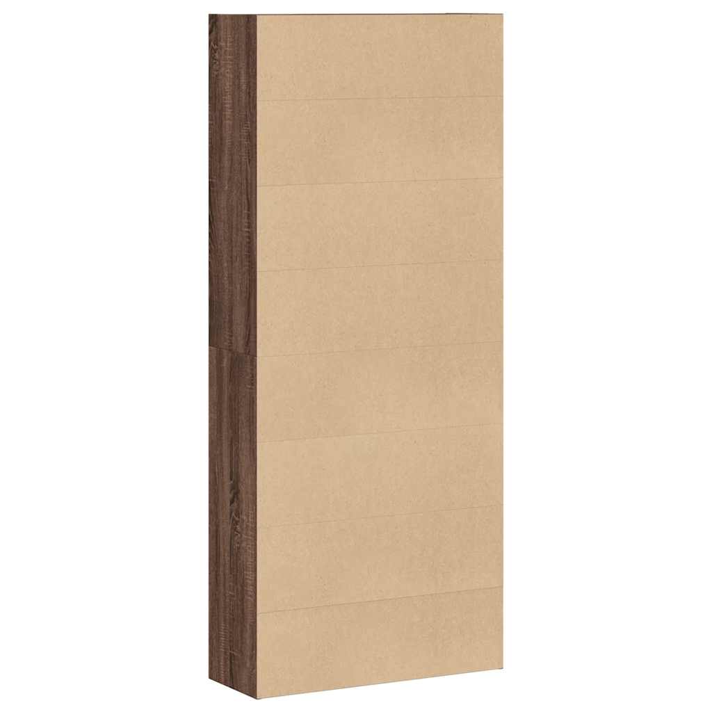 Estante 80x30x189cm derivados de madeira carvalho castanho - Image 6