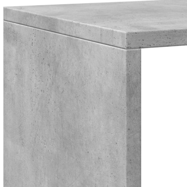 Estante 137,5x29x137,5 cm derivados de madeira cinza cimento - Image 7