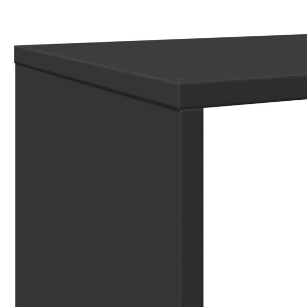Estante 102x29x143 cm derivados de madeira preto - Image 8