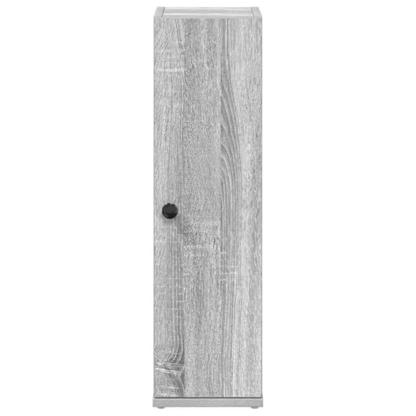 Móvel p/ casa banho c/ suporte rolos 20,5x22x72 cm sonoma cinza - Image 3