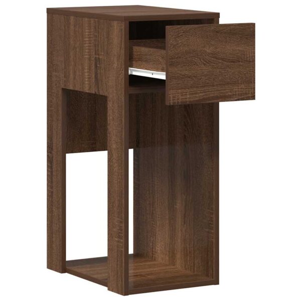 Suporte torre computador c/ gaveta 30x44x74cm carvalho castanho - Image 3