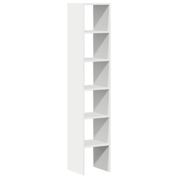 Estantes 2 pcs empilháveis 30x30x80 cm derivados madeira branco - Image 5