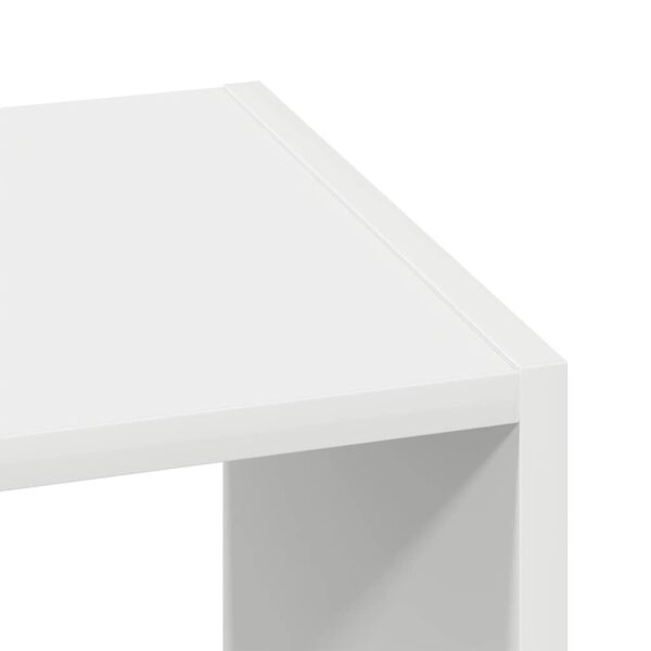 Estantes 2 pcs empilháveis 30x30x80 cm derivados madeira branco - Image 7