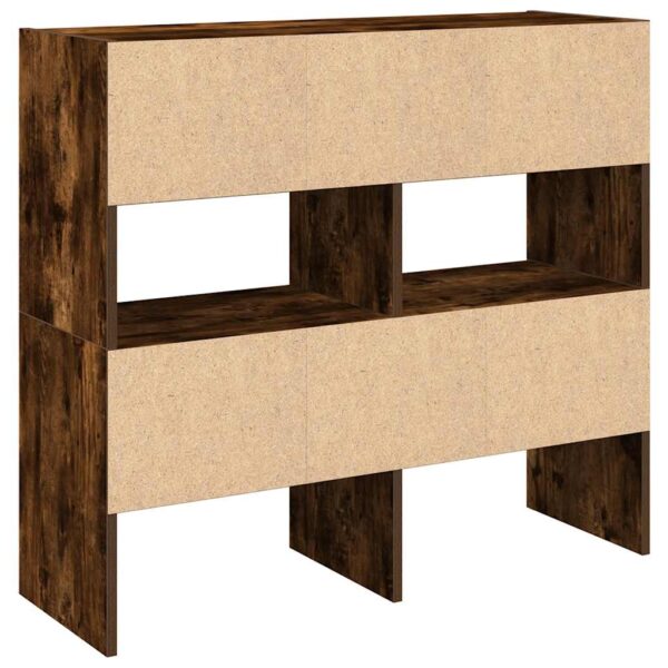 Sapateiras 2 pcs empilháveis 89,5x30x40 cm carvalho fumado - Image 5