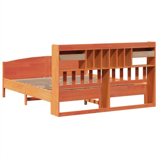 Cama com estante sem colchão 180x200 cm pinho maciço - Image 5