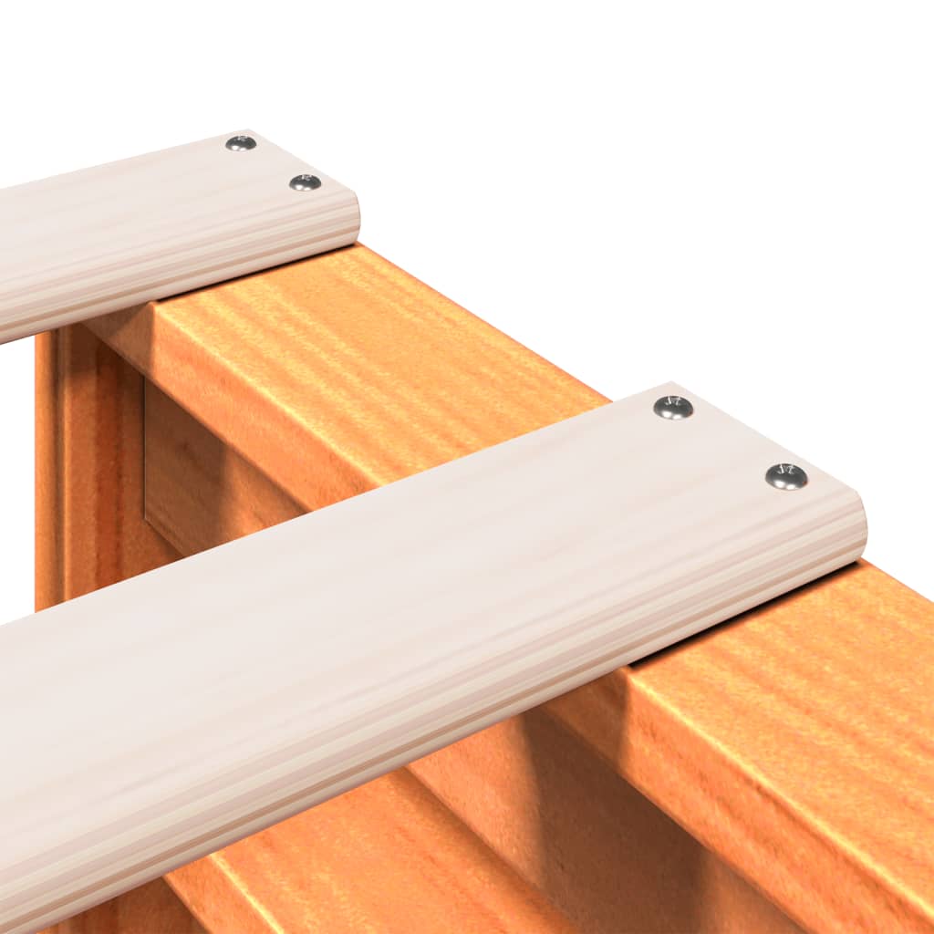 Cama com estante sem colchão 140x190 cm pinho maciço - Image 8