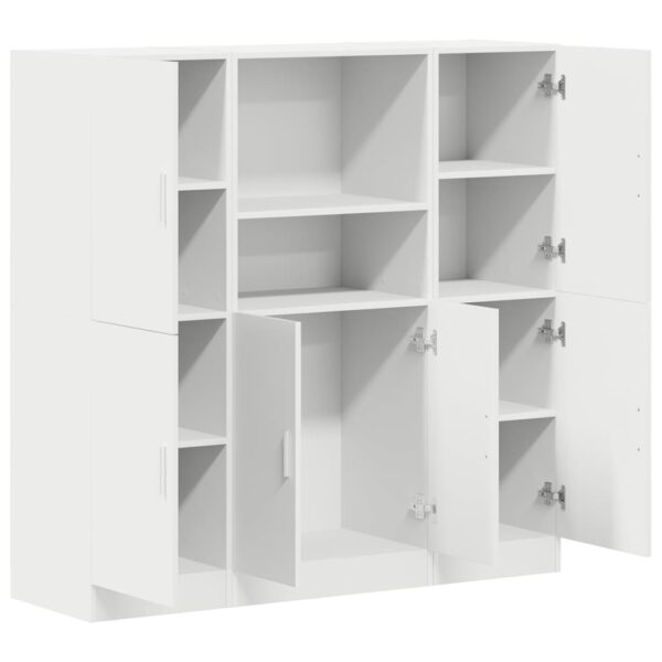 3 pcs armário de cozinha conjunto derivados de madeira branco - Image 3