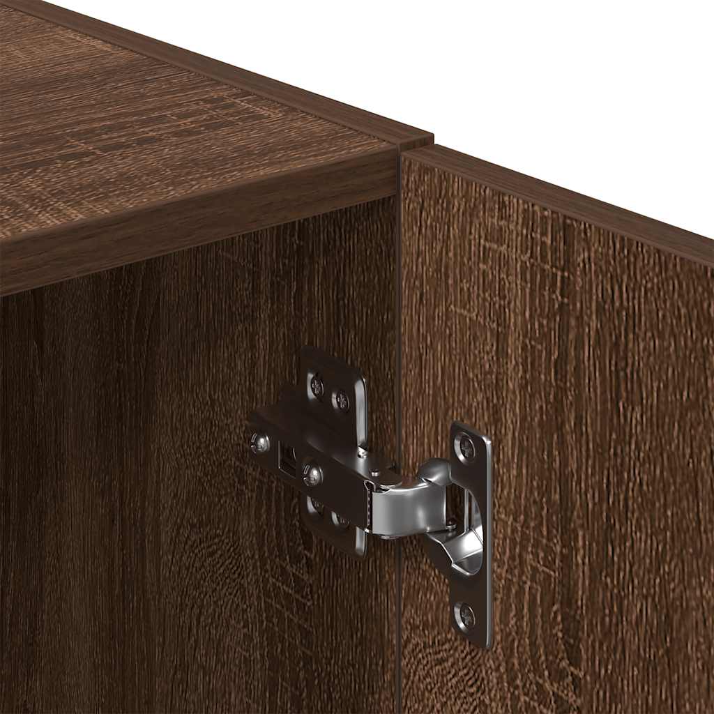 3 pcs armário de cozinha conj. deriv. madeira carvalho castanho - Image 9