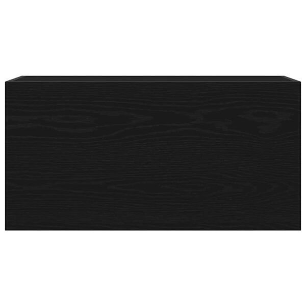 Armário parede p/ casa banho 80x25x40 cm deriv. madeira preto - Image 3