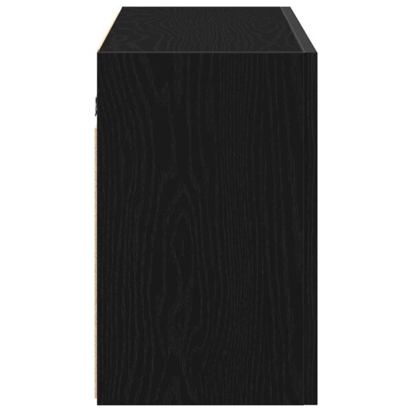 Armário parede p/ casa banho 100x25x40 cm deriv. madeira preto - Image 5