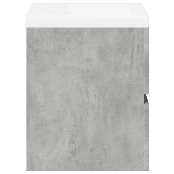 2 pcs conj. móveis casa banho derivados madeira cinza cimento - Image 4