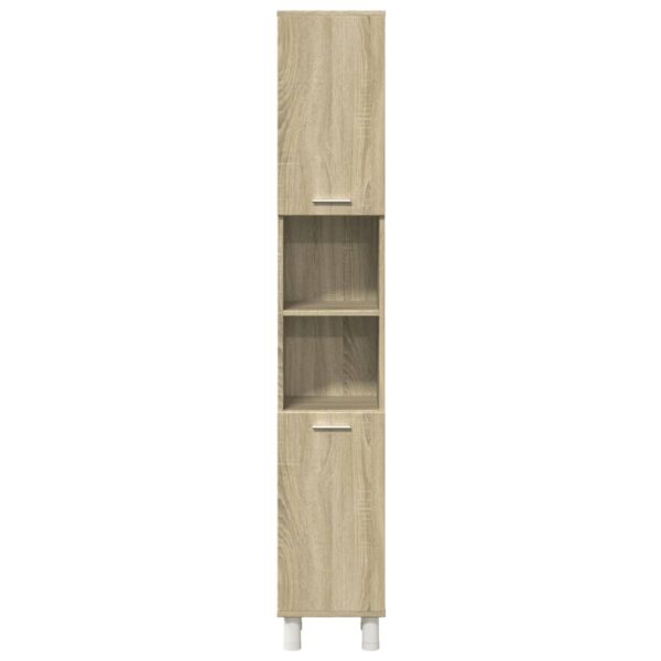 3 pcs conj. móveis casa banho derivados madeira carvalho sonoma - Image 6