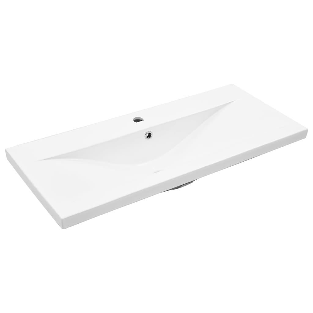 Armário de casa de banho com lavatório embutido carvalho sonoma - Image 5