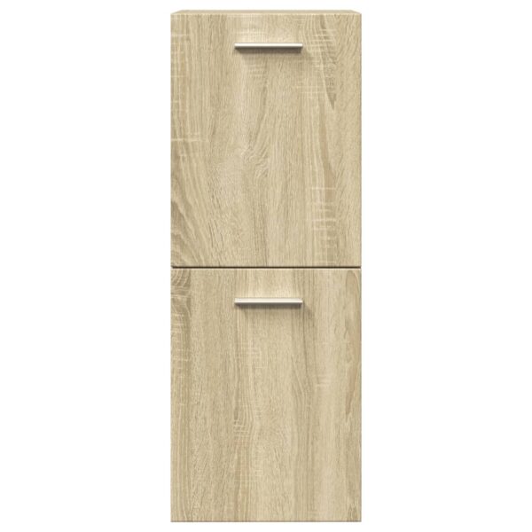 4 pcs conj. móveis casa banho derivados madeira carvalho sonoma - Image 8