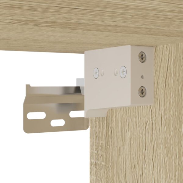 4 pcs conj. móveis casa banho derivados madeira carvalho sonoma - Image 9