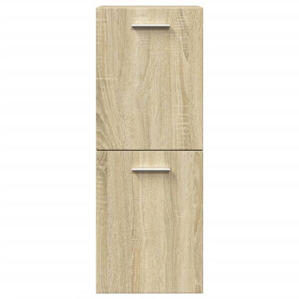 4 pcs conj. móveis casa banho derivados madeira carvalho sonoma - Image 8
